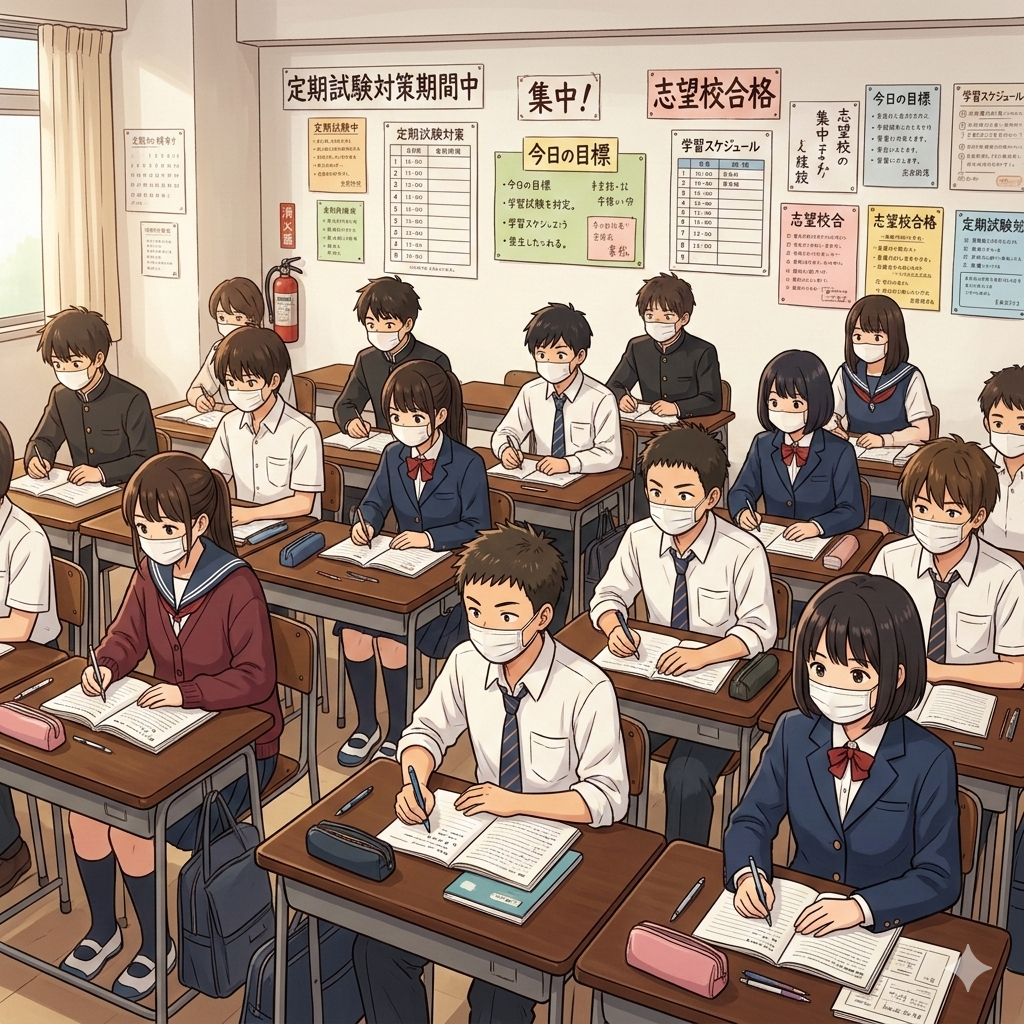 塾の授業のようす